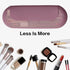 Makeup Brush Holder Magnetic Closure Make Up Brushes Organizer Silicone Makeup Bag Travel Essentials (Grape Purple)