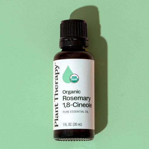 Plant Therapy Organic Rosemary Essential Oil 100% Pure, 30 mL (1 oz), USDA Certified Organic
