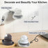 Pwaykit Dish Brush with Soap Dispenser, Steel Wool Scrubber with Replaceable Steel Wool, Pan Scraper and PET Scouring