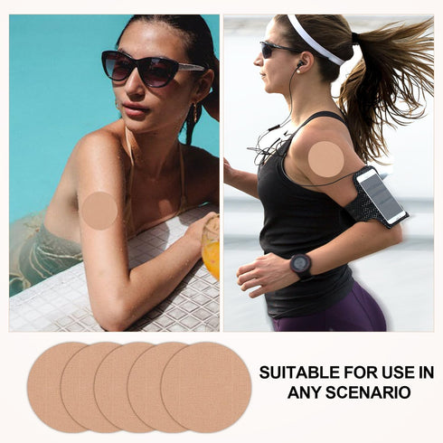 35pcs Sensor Covers for Dexcom G7, Stretch Cotton Cloth Waterproof for Libre 2 Adhesive Over Patches Compatible with