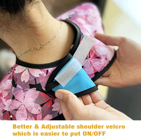 VOPHIA Reusable Waterproof Bib for Women with Crumb Catcher - Adult Size