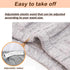 YingXue (Gray/2XL) Urine Incontinence Cropped Pants, Washable Elastic Adjustable Reusable Patient Care Trousers