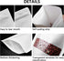 FireKylin 100 Pcs Resealable Bags, 4.7" x 7.9" Stand Up White Kraft Paper Bags with Zip Lock for Food Storage