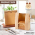 STEZHOU 30 Packs Tin Tie Tab Lock Large Paper Bread Bags for Homemade, Home, Sourdough Bread - Bakery Storage Bags