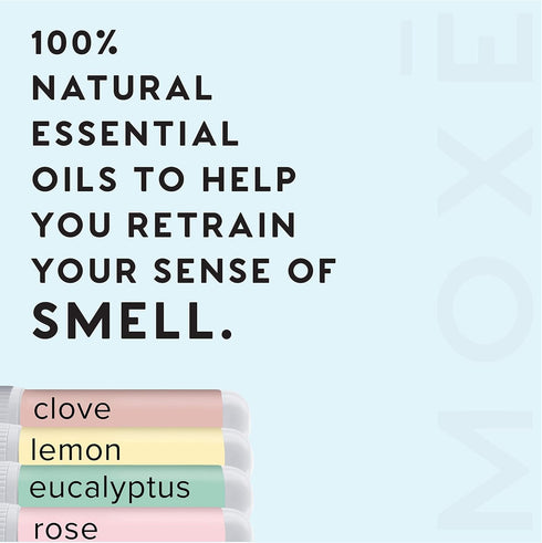 MOXE Smell Training Kit, Made in USA, 4 Essential Oils for Olfactory Regeneration and Natural Therapy