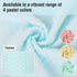 Microfiber Cleaning Cloths Roll, 75 Pack, 11.8" x 11.8", Ultra Absorbent, Lint Free, Blue