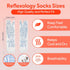 2 Pairs Reflexology Foot Massage Socks with Trigger Point Tool, Foot Pain Relief for Women and Men (Women)