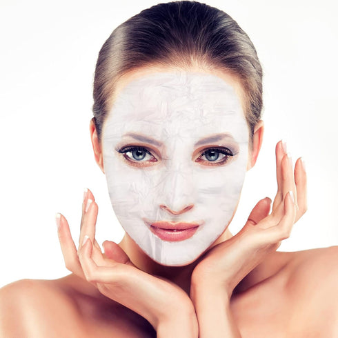 PAGOW 600 Sheets Facial Mask Preservative Disposable, Plastic Thin Face Mask Paper for Skincare Spa Wrap
