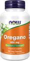 NOW Supplements Oregano 450mg - 100 Veg Capsules Free Radical Scavenger