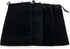 AEAOA Gift Bags, Pack of 25 Pieces, 6" X 4" Velvet Drawstring Jewelry Pouches for Treats and Favors (Black)