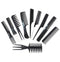 Magic 10 Piece Professional Styling Comb Set in Black