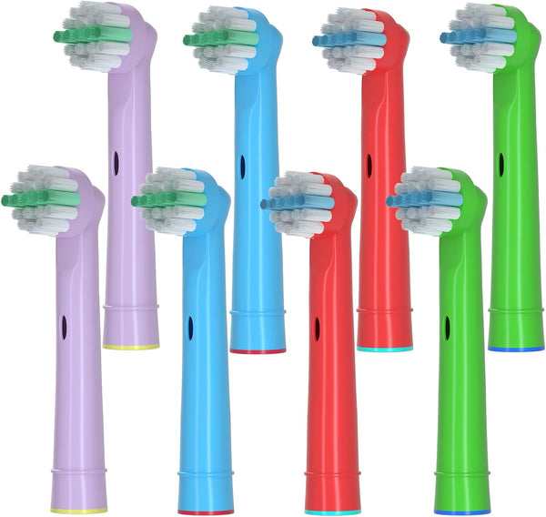 Kids Toothbrush Replacement Heads for Oral B Electric Toothbrush, Soft Bristles, 8 Pack