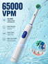 Piza Select 5 IPX7 65000 Rechargeable Sonic Electric Toothbrush - Modes, Waterproof, Type-C Fast Charge, VPM