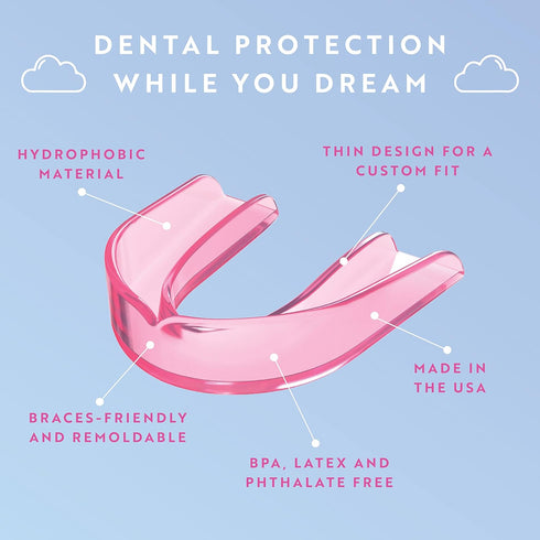 Protect The Crown Night Guard 2 Pack - Mouthguard for Teeth Grinding & Clenching, Professional Mouth Guard for Light