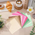 120PCS Dusty Blue Cocktail Party Napkins, Gradient Blue Scalloped Beverage Dessert Paper Napkins for Events