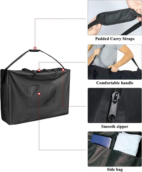Kasla Rollator Travel Bag,Waterproof Wheelchair Bag for Folding Walker Compatible with Wheelchair Transport Chair