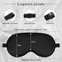 Silk Sleep Mask with Adjustable Strap, Satin Blackout Blindfold for Men & Women, Comfortable Eyeshade for Night Sleep