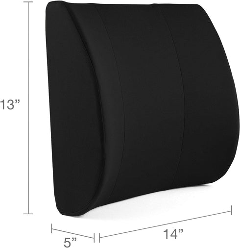 Posture,14 13 5,Contoured DMI Lumbar Support Pillow for Chair to Assist with Back Support with Removable Washable Cover