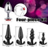 jzqcsping 20pcs Set Anal Plug Adult Sex Toys,BDSM Bondage Sex Restraints with Dildo Anal Toys and Anal Beads Butt