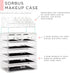 Sorbus Clear Makeup Organizer - Spacious Cosmetic & Jewelry Storage Case for Dresser, Bathroom, Vanity (Clear, 4 Large,