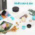 ZEJIA 25PCS Mini Sample Containers with Lids, 5 Gram Empty Plastic Travel Cosmetic Containers with Labels