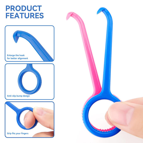 DLENP 25PCS Aligner Remover Tool, 5 Colors Clear Aligner Removal Tool for Invisalign Removable Retainers and Braces