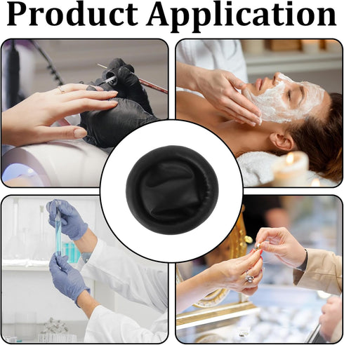 Hariendny 400 Pcs Black Finger Cots Large Finger Condoms Rubber Fingers Tip Covers Gloves Protectors Fingers Sleeve