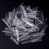 YIMART 500pcs Clear Acrylic Medium Long Stiletto Nail Tips for Easy Coffin Nails, Sharp False Nail Art Tips