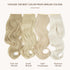 SARLA Invisible Wire Hair Extensions with 3 Clips, 18 Inch Long Synthetic Wavy Curly Hairpiece