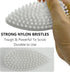 Heavy Duty Scrub Brush for Cleaning, Multi-Purpose Small Size with Stiff Nylon Bristles, White