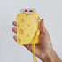Slim PU Wallet for Birth Control Pills - Yellow Credit Card Sleeve