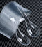 50 PCS Clear Plastic Disposable Spoons, Asian Soup Spoons, Chinese Tasting Spoons, Plastic Cutlery with Round Bottom
