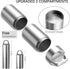 Small Pill Holder Keychain, Portable Metal Pill Case, Waterproof Mini Organizer for Travel, Stainless Steel