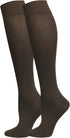 NuVein Compression Socks for Men and Women, Medical Grade 15-20 mmHg, Knee High, 1 Pair, Brown, Small