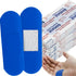 SHEHARUHI 200 Pack PE Blue Adhesive Bandages for Food Service and Catering, Metal