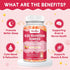 Gummies B6 60 Count Magnesium Glycinate for Kids: Calm Magnesium Supplement for Kids & Adults with Zinc Citrate, GABA