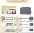 Boho Clear Makeup Letter Patch Makeup Bag STUFF Pouch, Cute Waterproof Glitter Toiletry Bag for Women