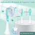 Kids Toothbrush Heads Compatible with Electric Philips Sonicare Handle, 8 Pack Green for Ages 3-7, Mini Brush Heads