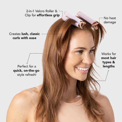 Kitsch Hair Roller Clips, Instant Volumizing Clips for Women, Easy to Use Volume Hair Clips for All Hair Types, 2 Pcs