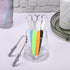 Healifty 4 Pack Tongue Scraper with U-Shaped Cleaner, Stainless Steel for Adults, Includes Travel Cases