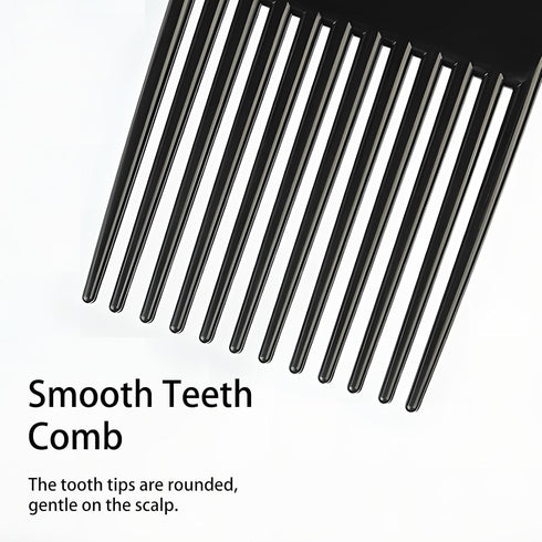 3pcs Wide Comb Set, Black Barber Hair Wide-tooth Combs for Thick Hair Styling, Plastic Molding Hairdressing Tools