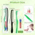 HOIQIRY Pack 100,Green Disposable Toothbrushes with Toothpaste and Comb - of Soft Bristle Individually Wrapped Single