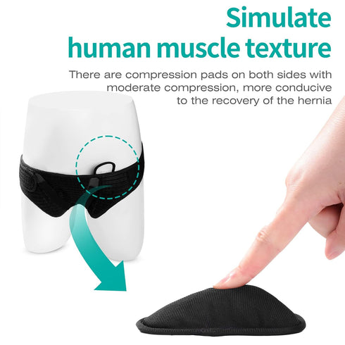 Lefeke Hernia Belts for Men Inguinal - Hernia Support Brace for Groin Pain Relief, Hernia Truss for Bilateral Hernia,