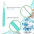 150 Pieces Interdental Brush Teeth Floss, Soft Dental Picks for Oral Hygiene, Tooth Cleaning Tool in Vivid Colors