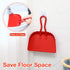 4 Pack Heavy Duty Metal Dust Pans 12 Inch, Large Handheld Dustpans for Household & Commercial Cleaning (Red)