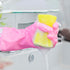 Eco Non-Scratch Sponges, Scrub Pads for Kitchen and Dish Cleaning, 12 Scrubbing Sponges + Draining Rack