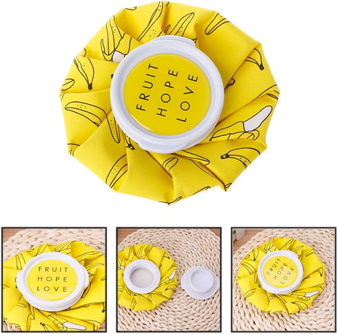 Tebatu 450ml Small Round Hot Water Bottle Bag Winter Relaxing Heat Therapy Warmer