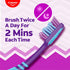 Pack 6) Colgate ZigZag Toothbrush for Deep Inter dental Clean with multi angle zig zag bristles (Medium