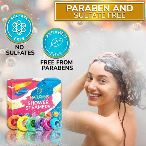 Shower Steamers Aromatherapy Eucalyptus and Lavender Shower Bombs, Stress Relief Spa Gifts for Women