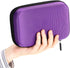 Hipiwe Hard Shell Essential Oil Carrying Case, Holds 12 Bottles, Travel Size Organizer for Essential Oils (Purple)